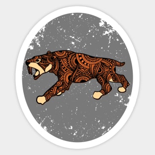 Mandala Tiger Sticker